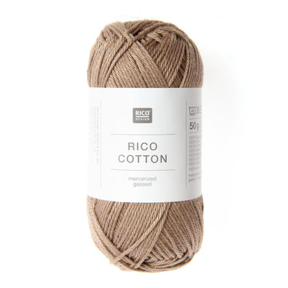 Pelote de Cotton de Rico Design coloris 008 Praliné