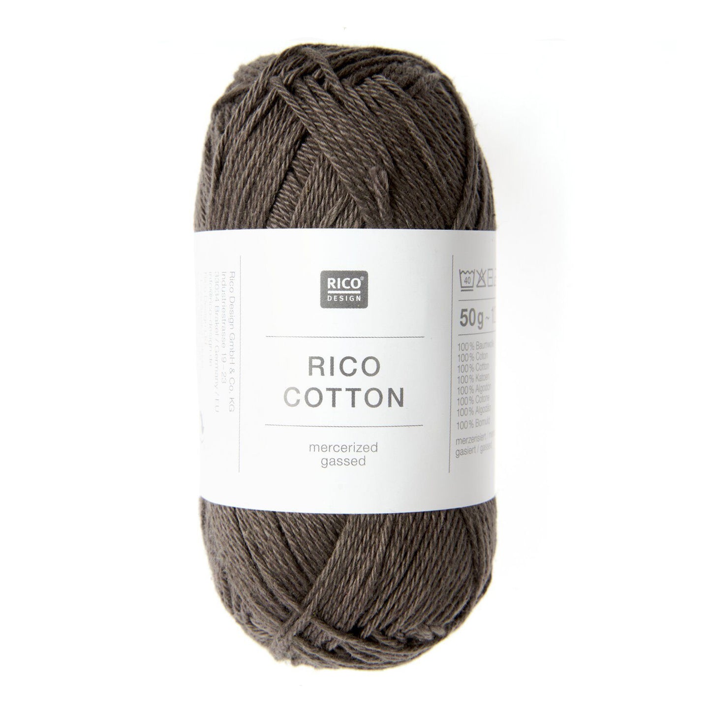 Pelote de Cotton de Rico Design coloris 009 Chocolat