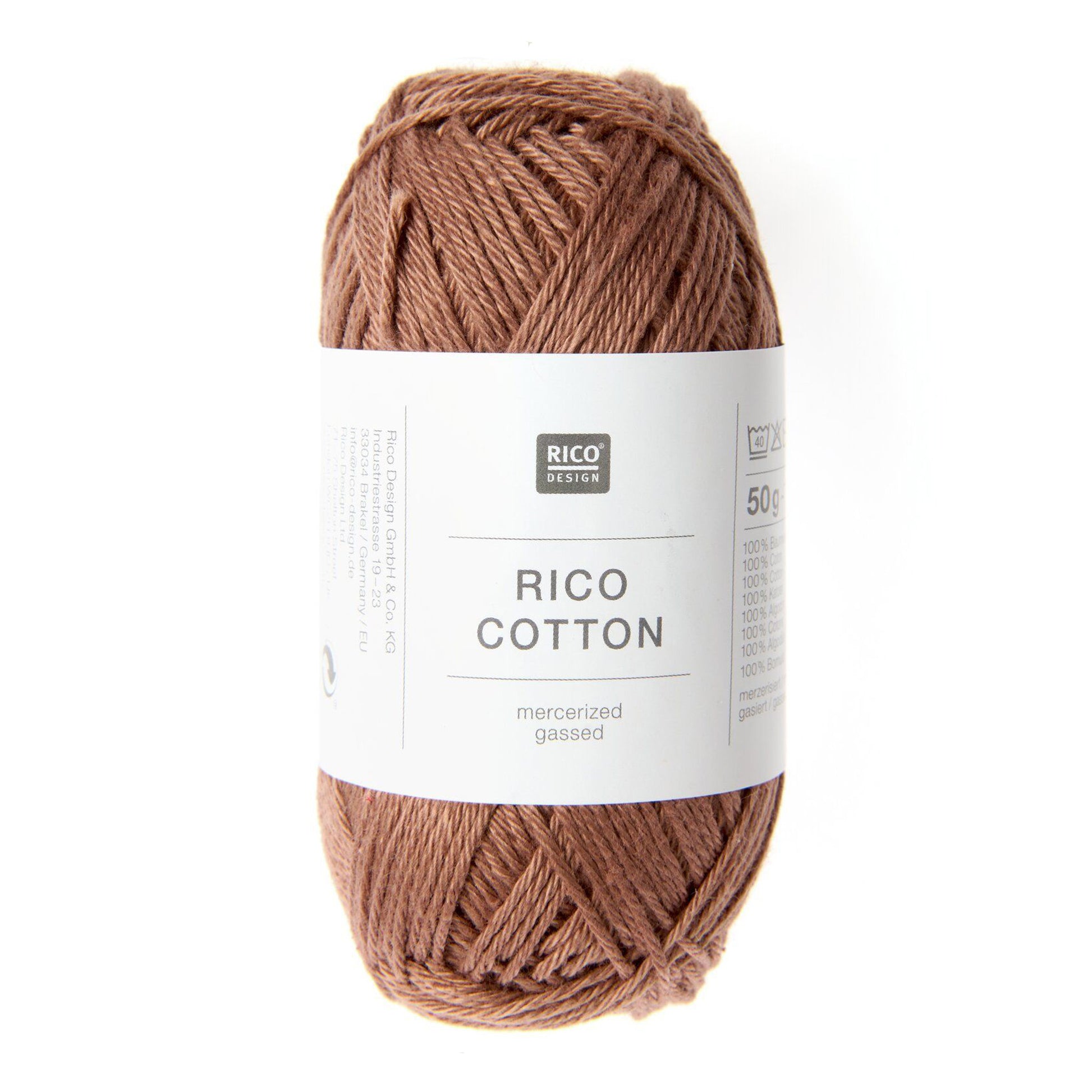 Pelote de Cotton de Rico Design coloris 105 Fauve