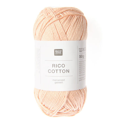Pelote de Cotton de Rico Design coloris 201 Pêche Clair