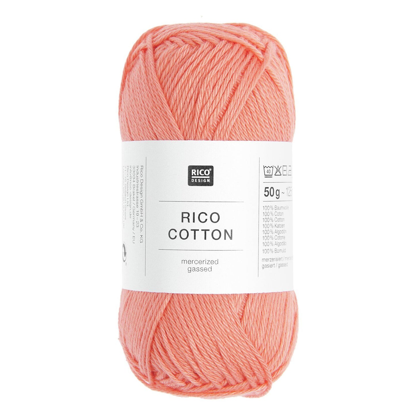 Pelote de Cotton de Rico Design coloris 203 Flamant Rose