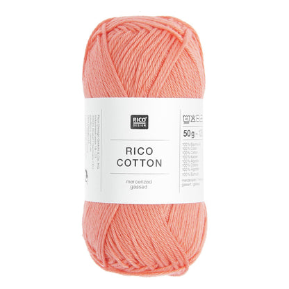 Pelote de Cotton de Rico Design coloris 203 Flamant Rose