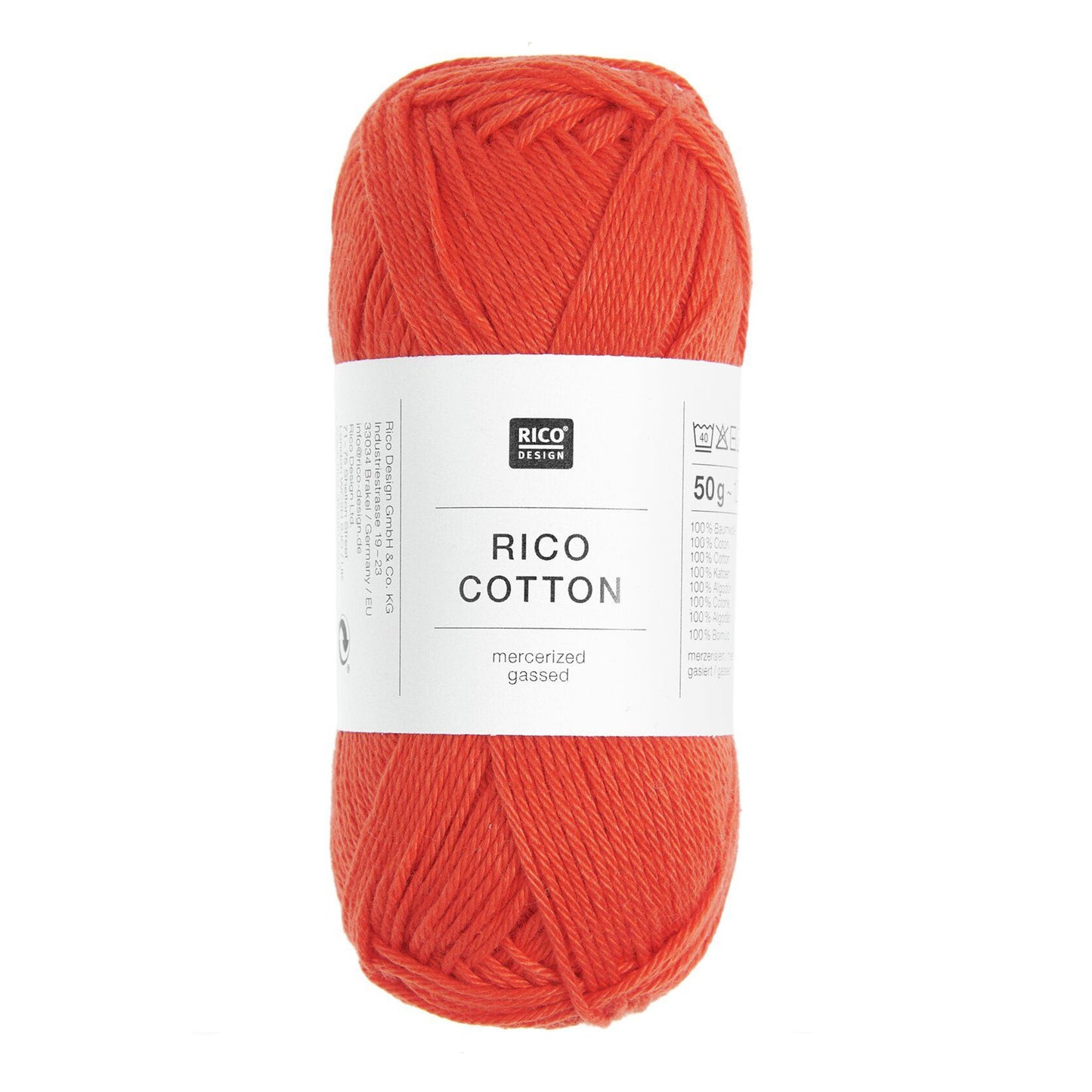 Pelote de Cotton de Rico Design coloris 208 Fraise