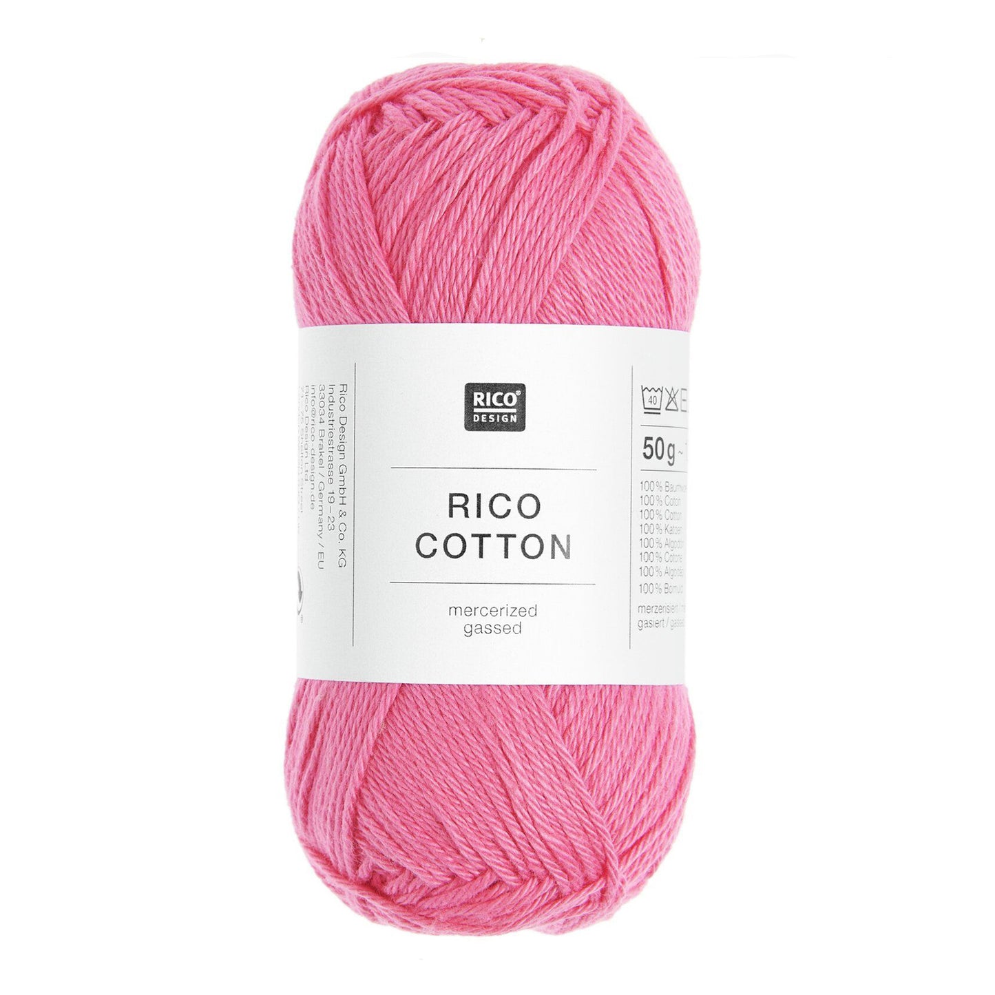 Pelote de Cotton de Rico Design coloris 301 Rose