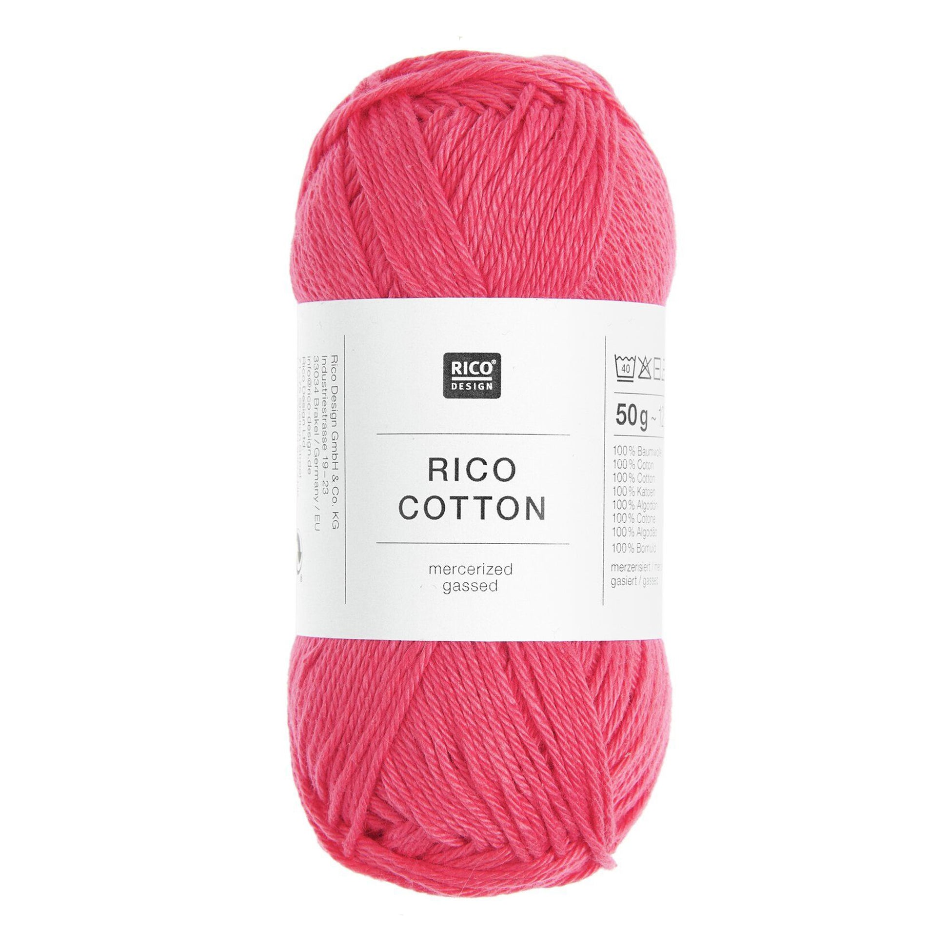Pelote de Cotton de Rico Design coloris 302 Azalée