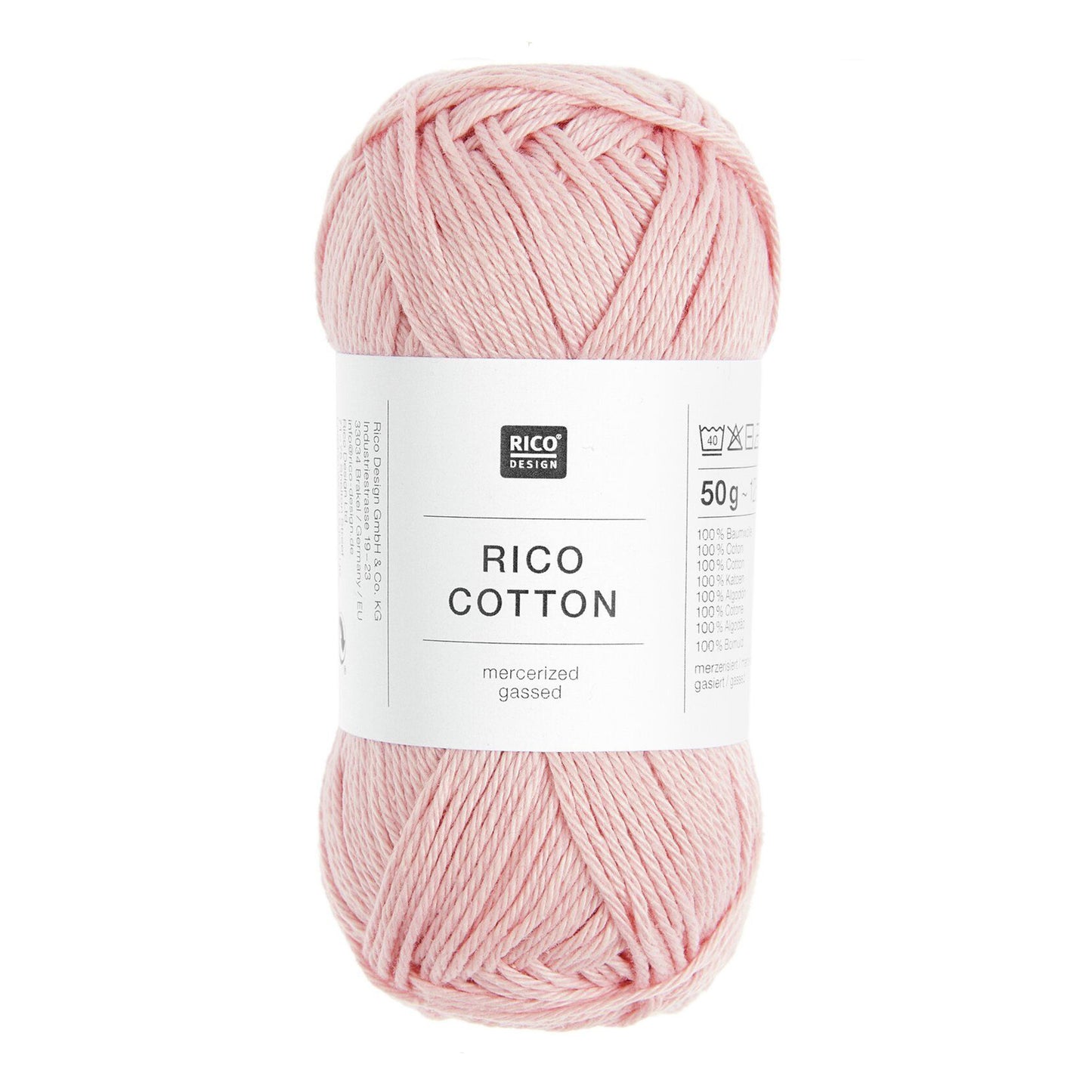 Pelote de Cotton de Rico Design coloris 305 Rose Pâle