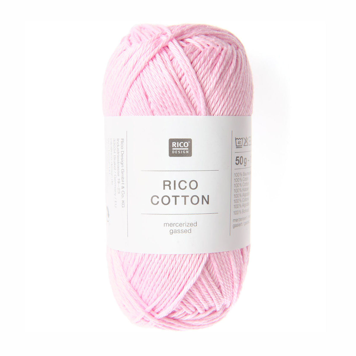 Pelote de Cotton de Rico Design coloris 400 Orchidée