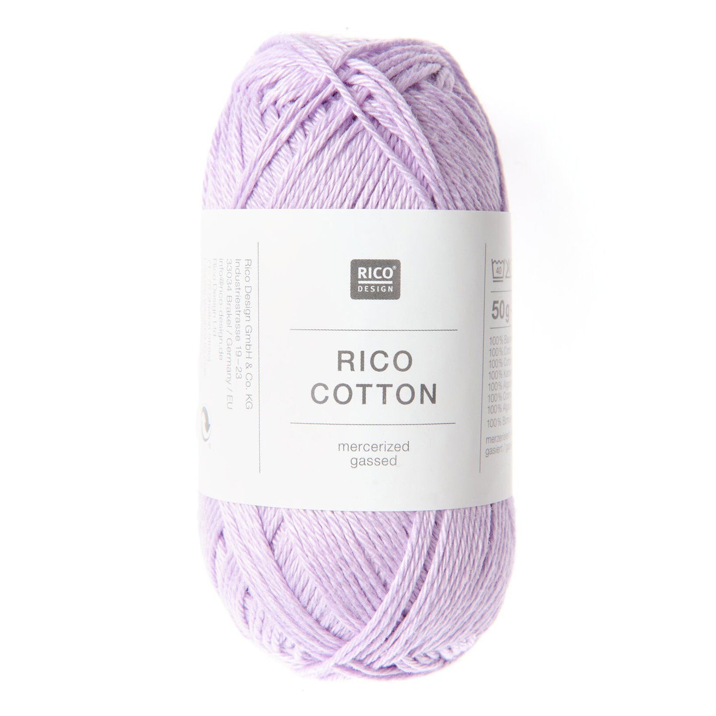 Pelote de Cotton de Rico Design coloris 401 Lilas