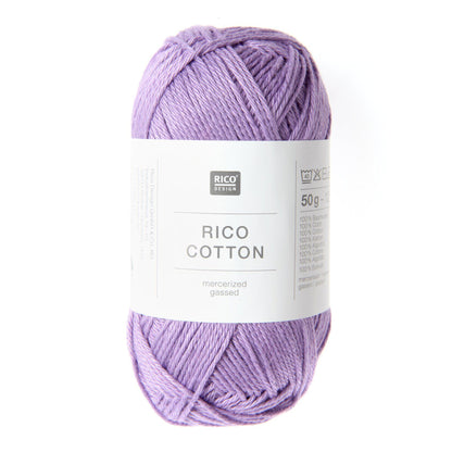 Pelote de Cotton de Rico Design coloris 402 Lilas Foncé