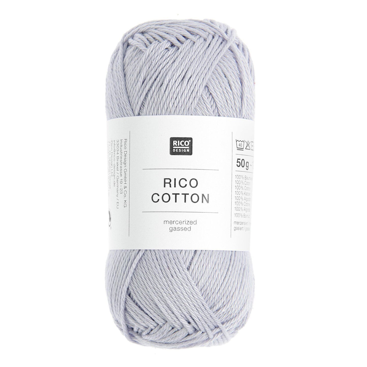 Pelote de Cotton de Rico Design coloris 406 Lavande