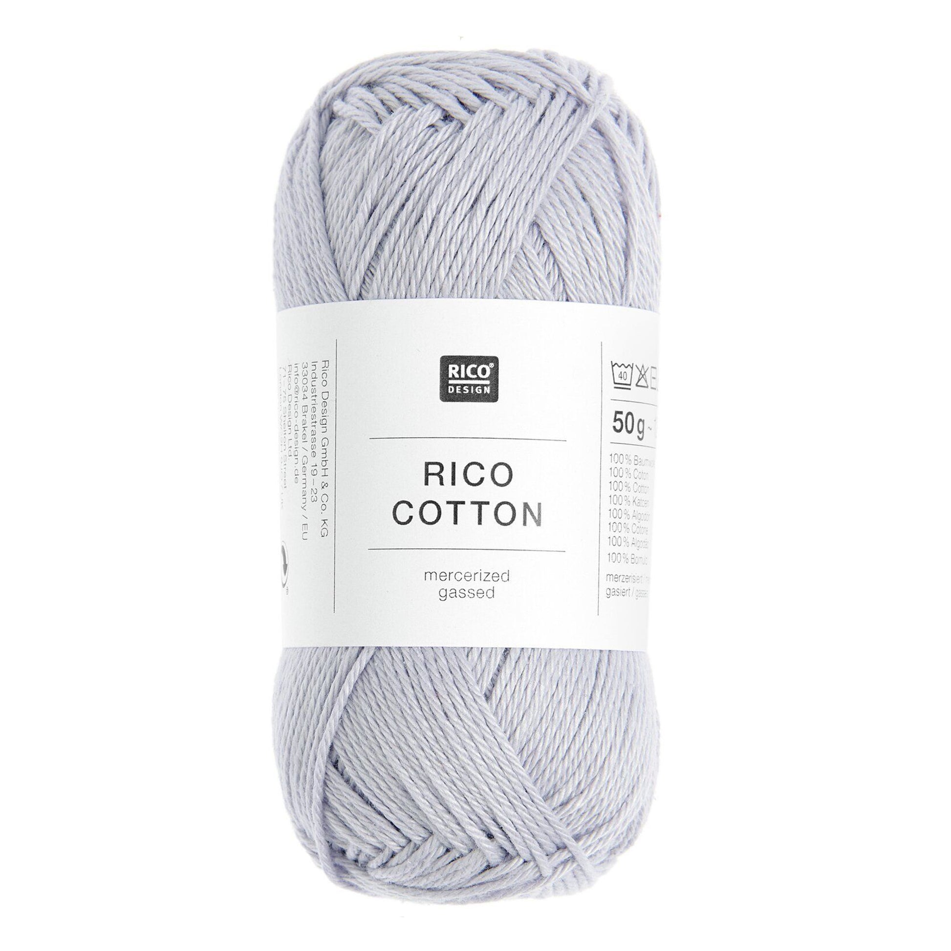 Pelote de Cotton de Rico Design coloris 406 Lavande