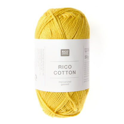 Pelote de Cotton de Rico Design coloris 502 Jaune