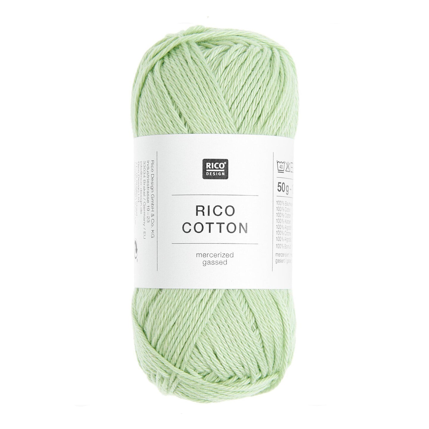 Pelote de Cotton de Rico Design coloris 604 Vert Clair