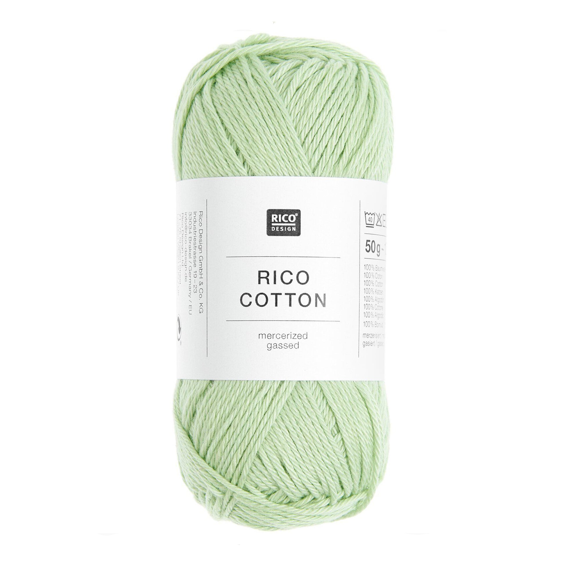 Pelote de Cotton de Rico Design coloris 604 Vert Clair