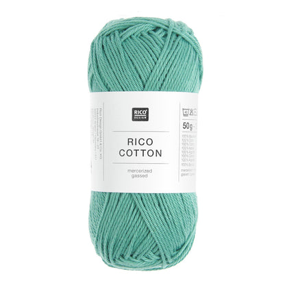 Pelote de Cotton de Rico Design coloris 608 Pétrole