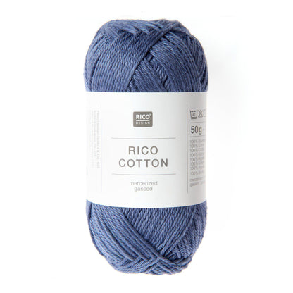 Pelote de Cotton de Rico Design coloris 805 Bleu Nuit
