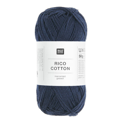 Pelote de Cotton de Rico Design coloris 806 Bleu Marine