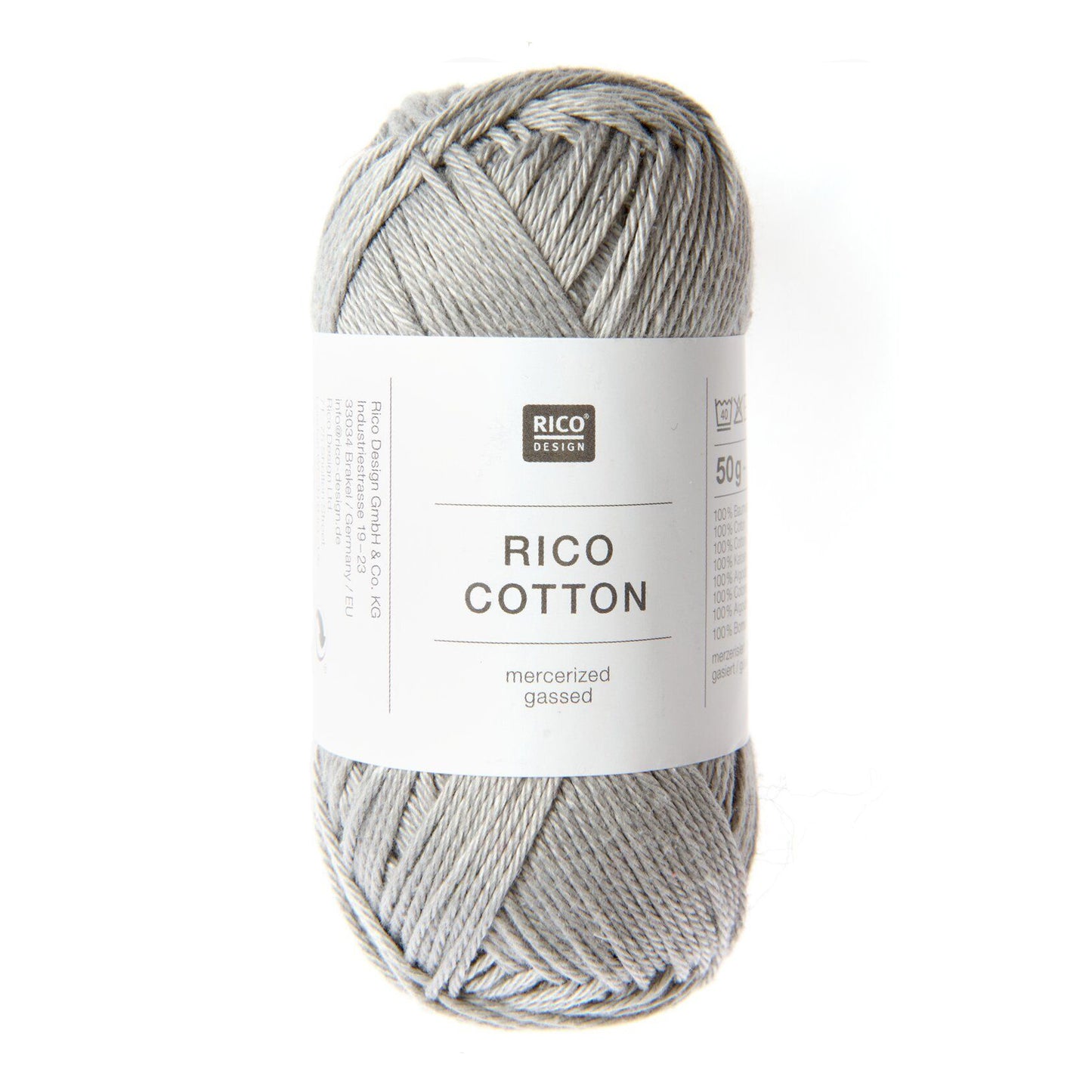 Pelote de Cotton de Rico Design coloris 903 Gris