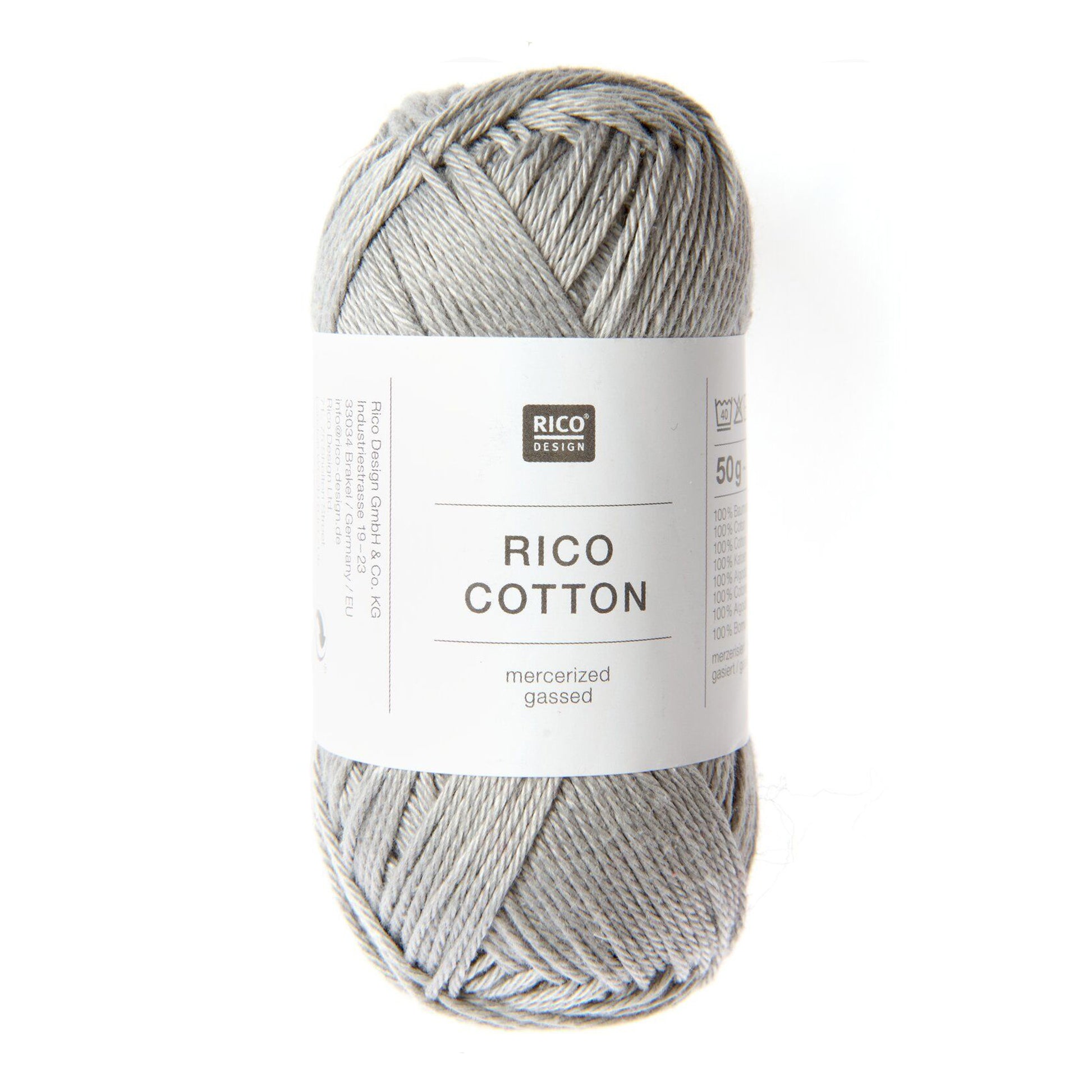 Pelote de Cotton de Rico Design coloris 903 Gris
