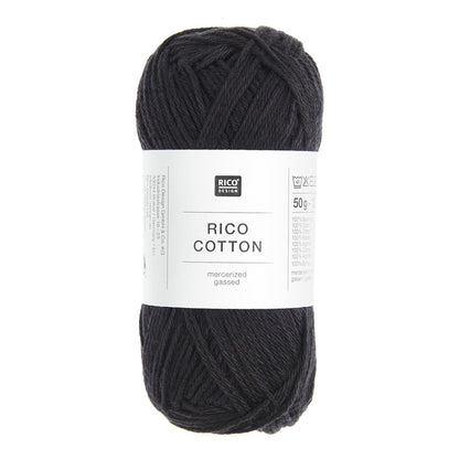 Pelote de Cotton de Rico Design coloris 905 Noir
