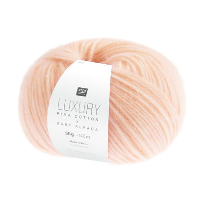Luxury Pima Cotton x Baby Alpaca de Rico Design coloris 002 Abricot