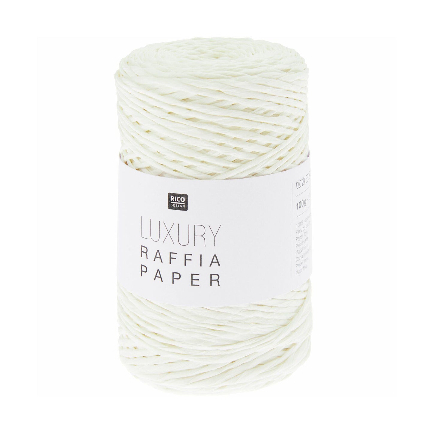 Luxury Raffia Paper de Rico Design coloris  001 Blanc