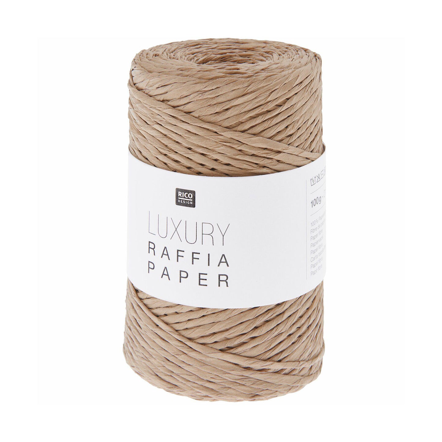 Luxury Raffia Paper de Rico Design coloris  003 Praliné