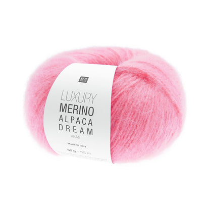 Pelote de Luxury Merino Alpaca Dream Aran de Rico Design coloris 003 Pink