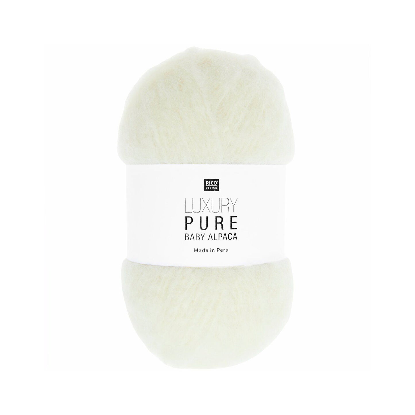 Pelote de Luxury Pure Baby Alpaca de Rico Design, coloris 001 Cream