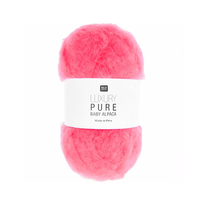 Pelote de Luxury Pure Baby Alpaca de Rico Design, coloris 002 Coral