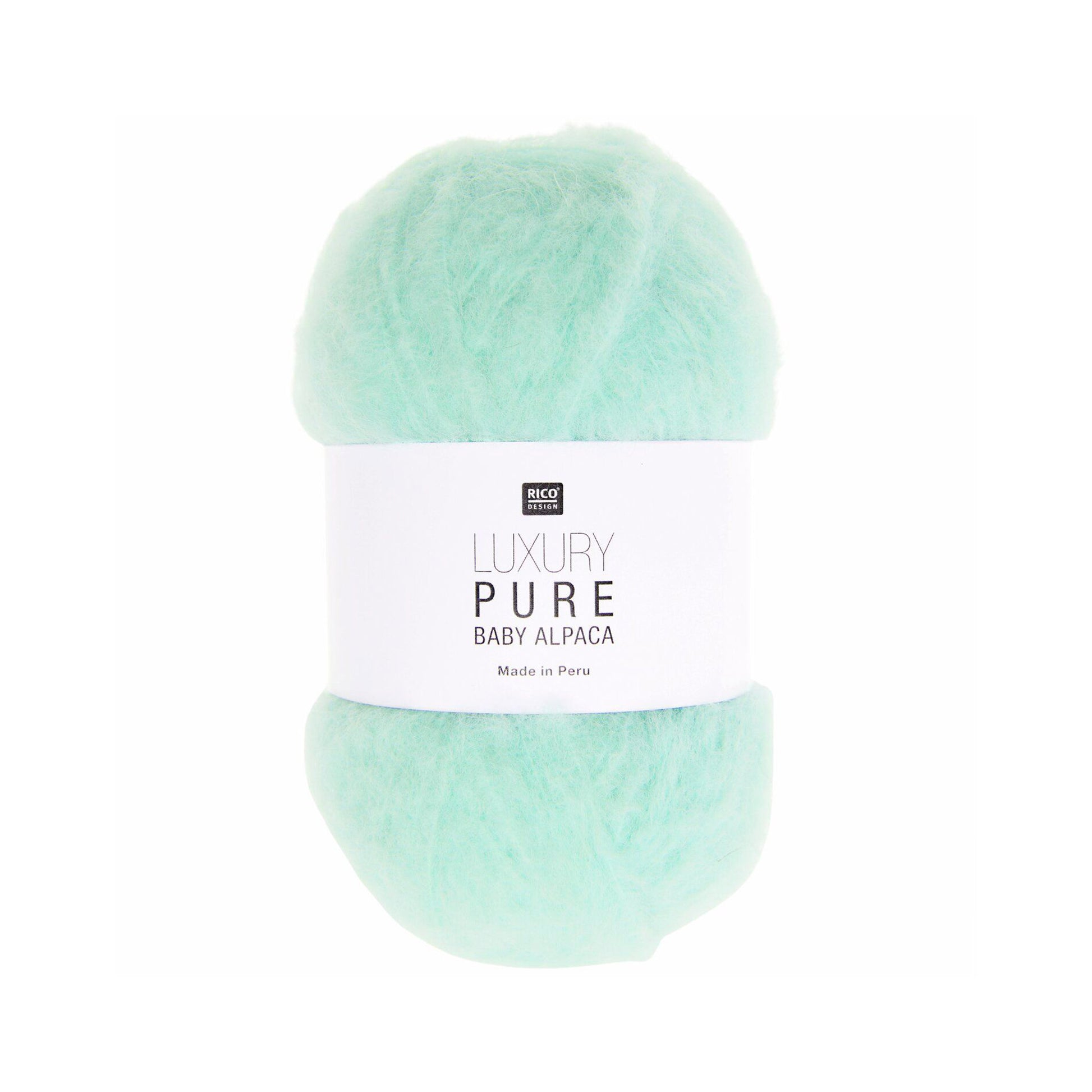 Pelote de Luxury Pure Baby Alpaca de Rico Design, coloris 003 Mint