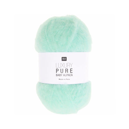 Pelote de Luxury Pure Baby Alpaca de Rico Design, coloris 003 Mint