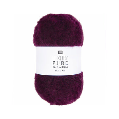 Pelote de Luxury Pure Baby Alpaca de Rico Design, coloris 004 Bordeaux