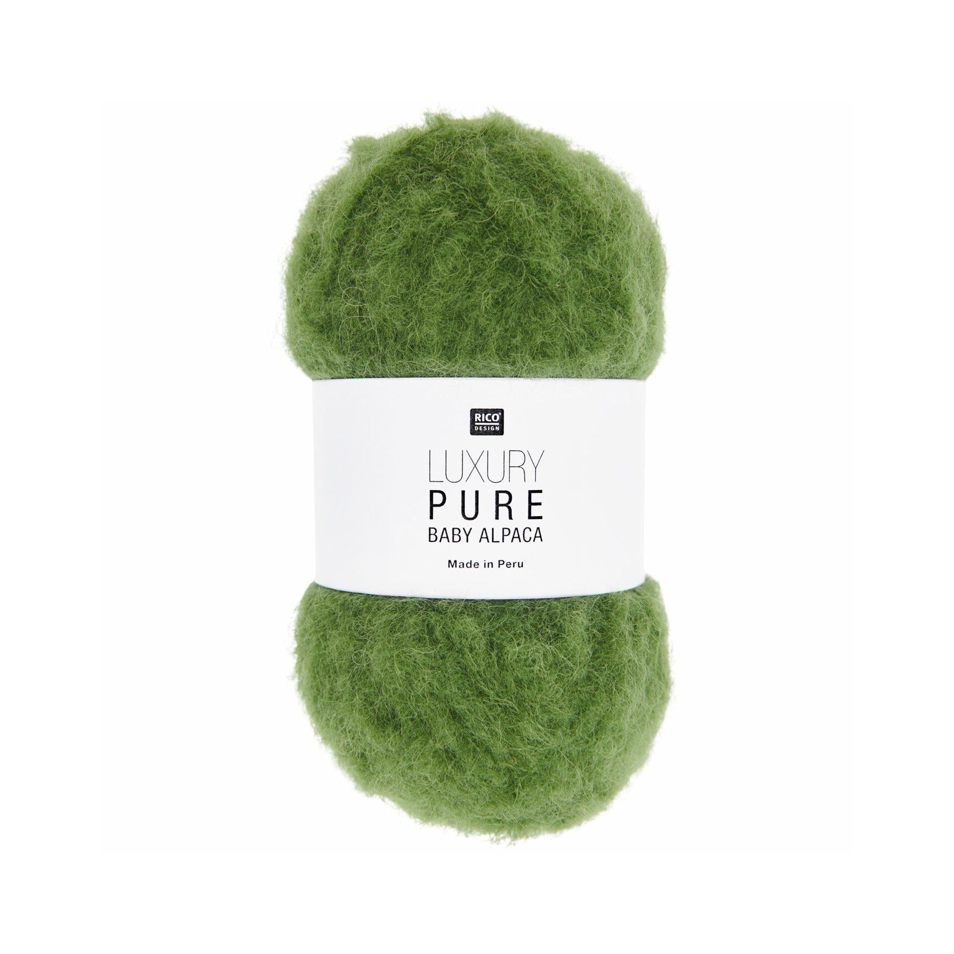 Pelote de Luxury Pure Baby Alpaca de Rico Design, coloris 006 Olive