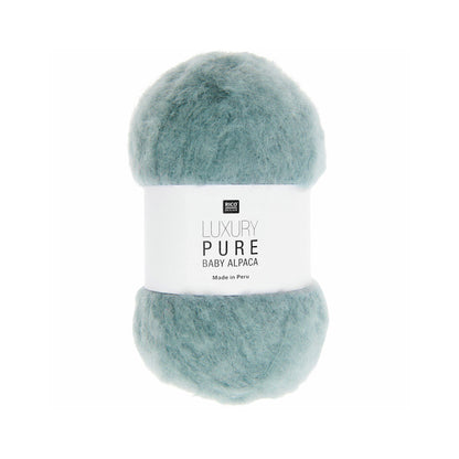 Pelote de Luxury Pure Baby Alpaca de Rico Design, coloris 008 Smoke Blue