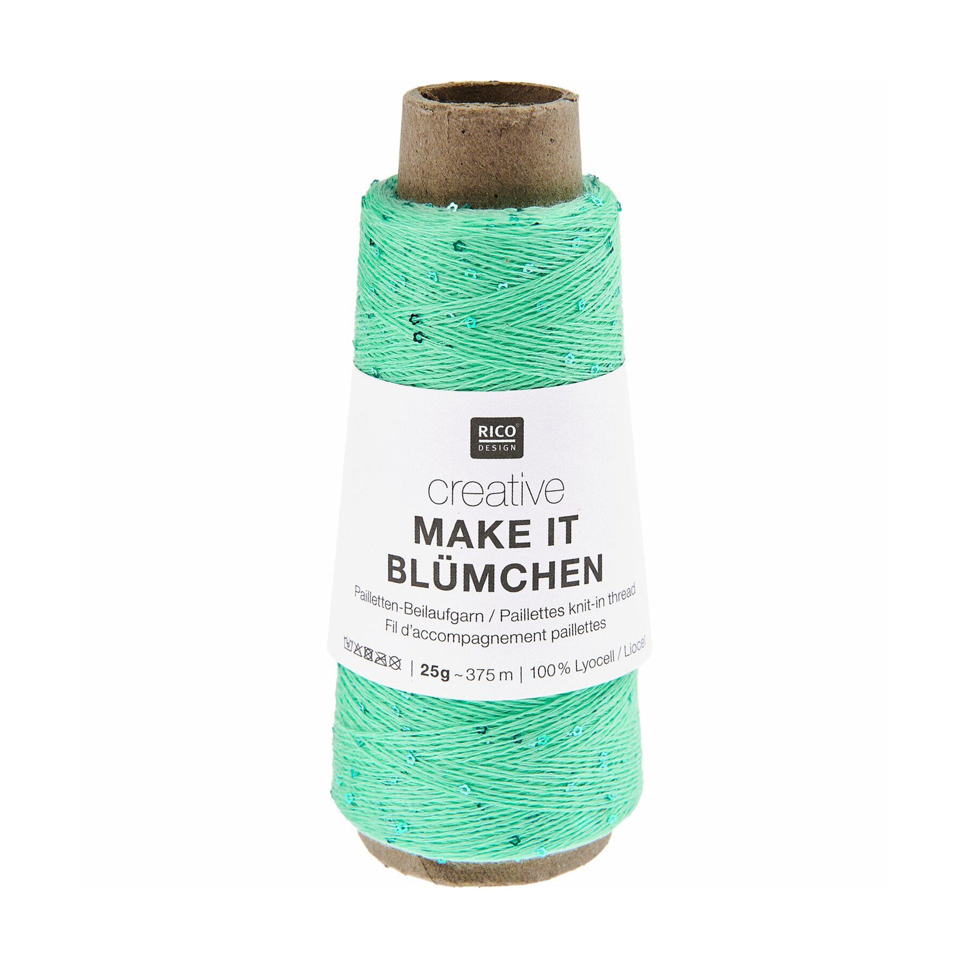 Creative Make It Blümchen de Rico Design coloris 007 Turquoise