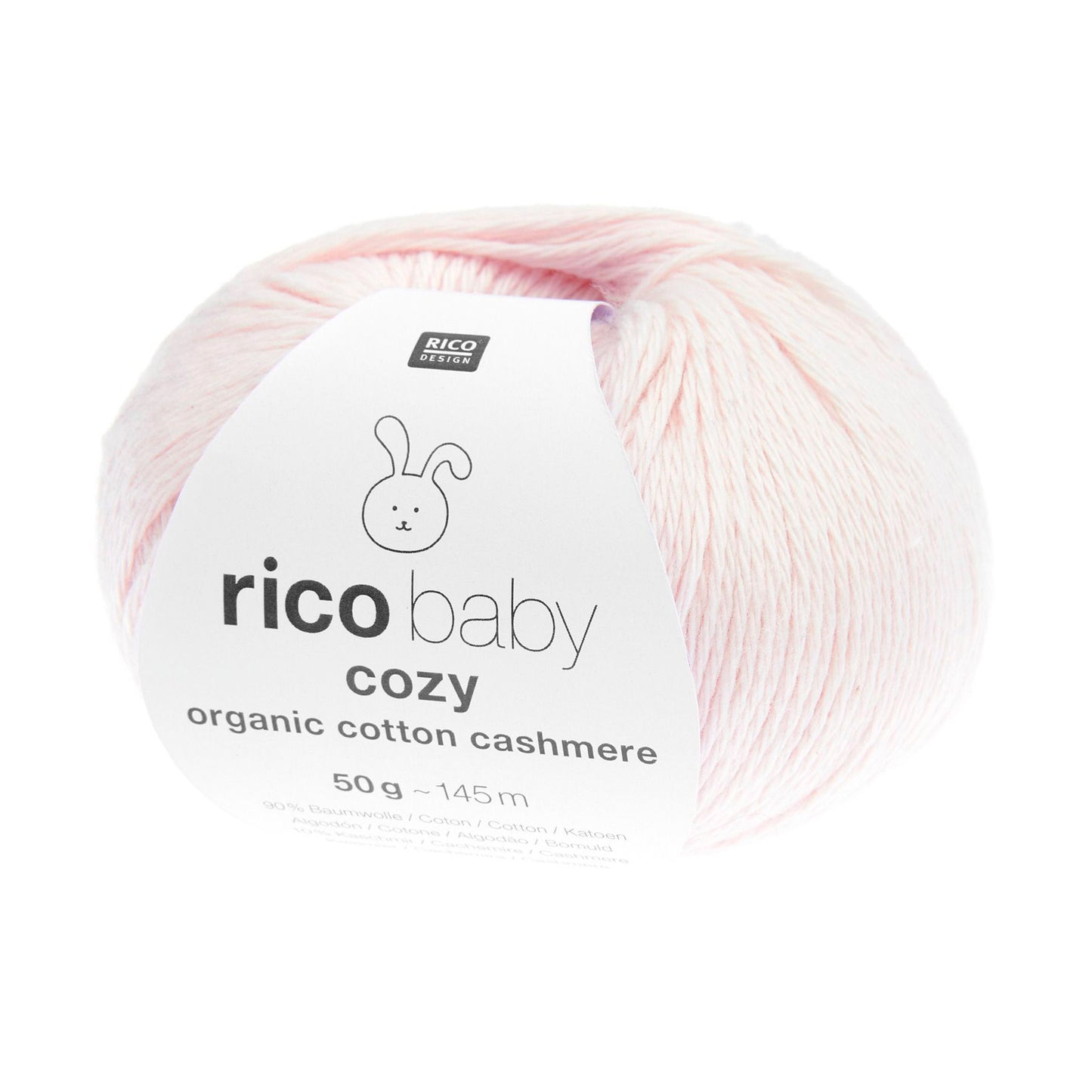 Pelote de Baby Cozy Organic Cotton Cashmere de Rico Design coloris 004 Rose
