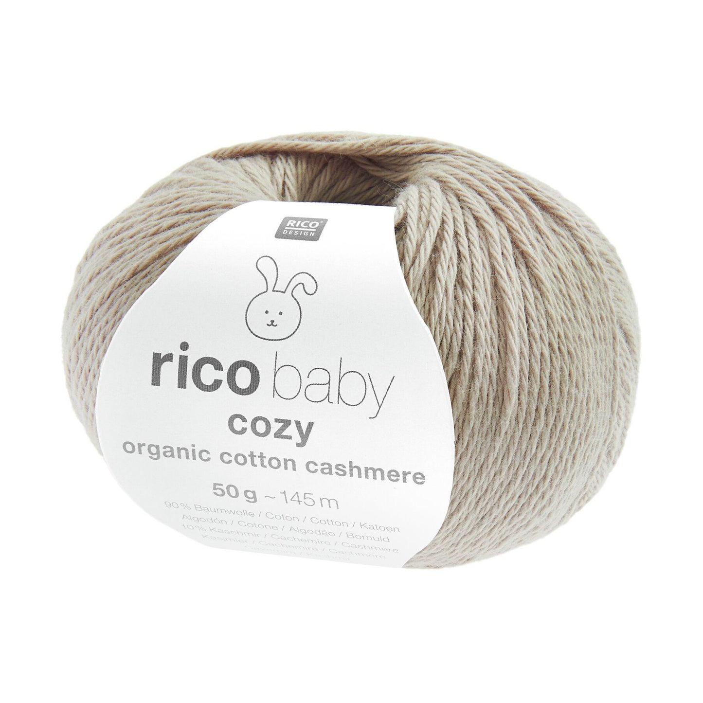 Pelote de Baby Cozy Organic Cotton Cashmere de Rico Design coloris 009 Greige