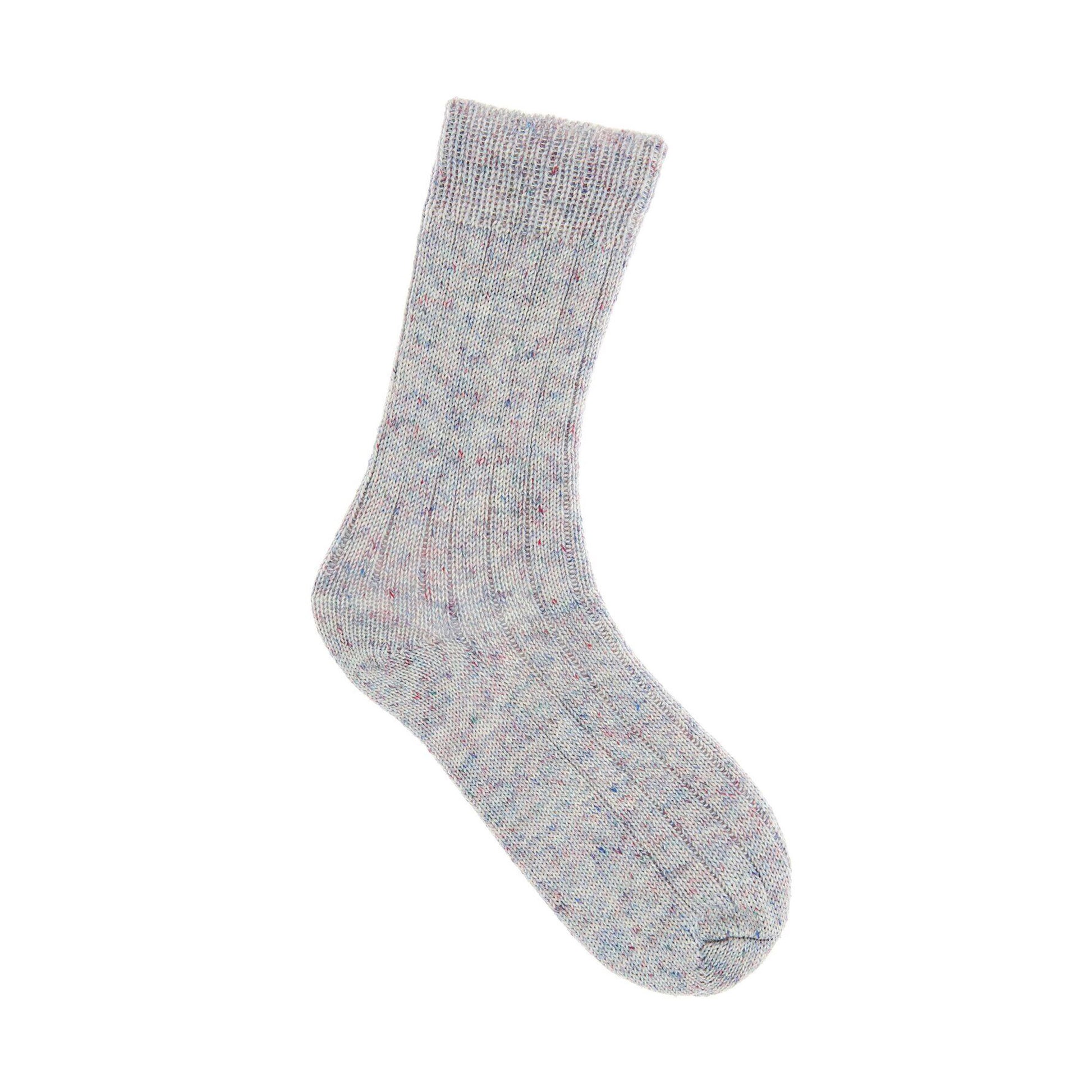 Socks Linen Tweed de Rico Design coloris 004 Violettes