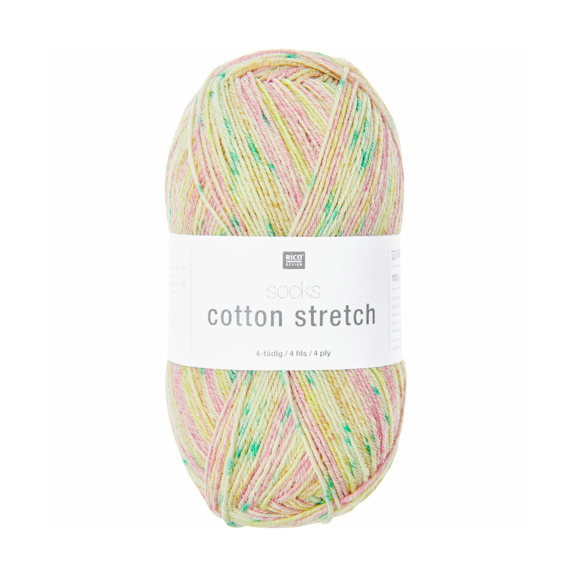 Socks Cotton Stretch de Rico Design coloris 008 Bubblegum