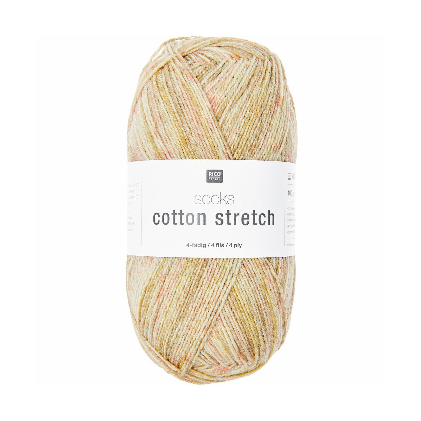 Socks Cotton Stretch de Rico Design coloris 009 Peaches