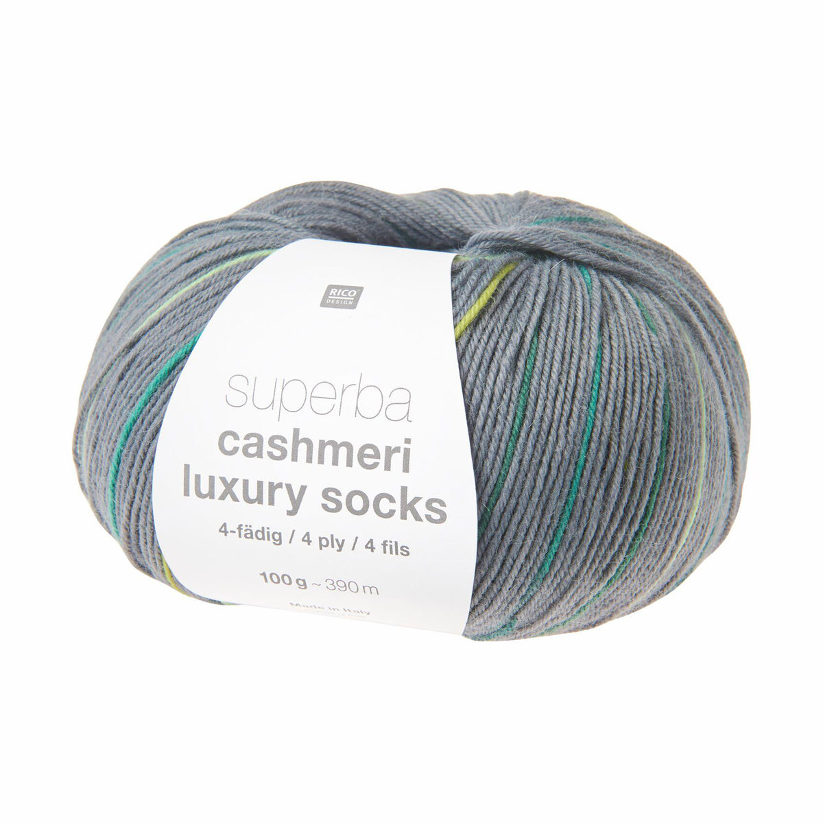 Superba Cashmeri Luxury Socks de Rico Design coloris 047 Hunter Greens