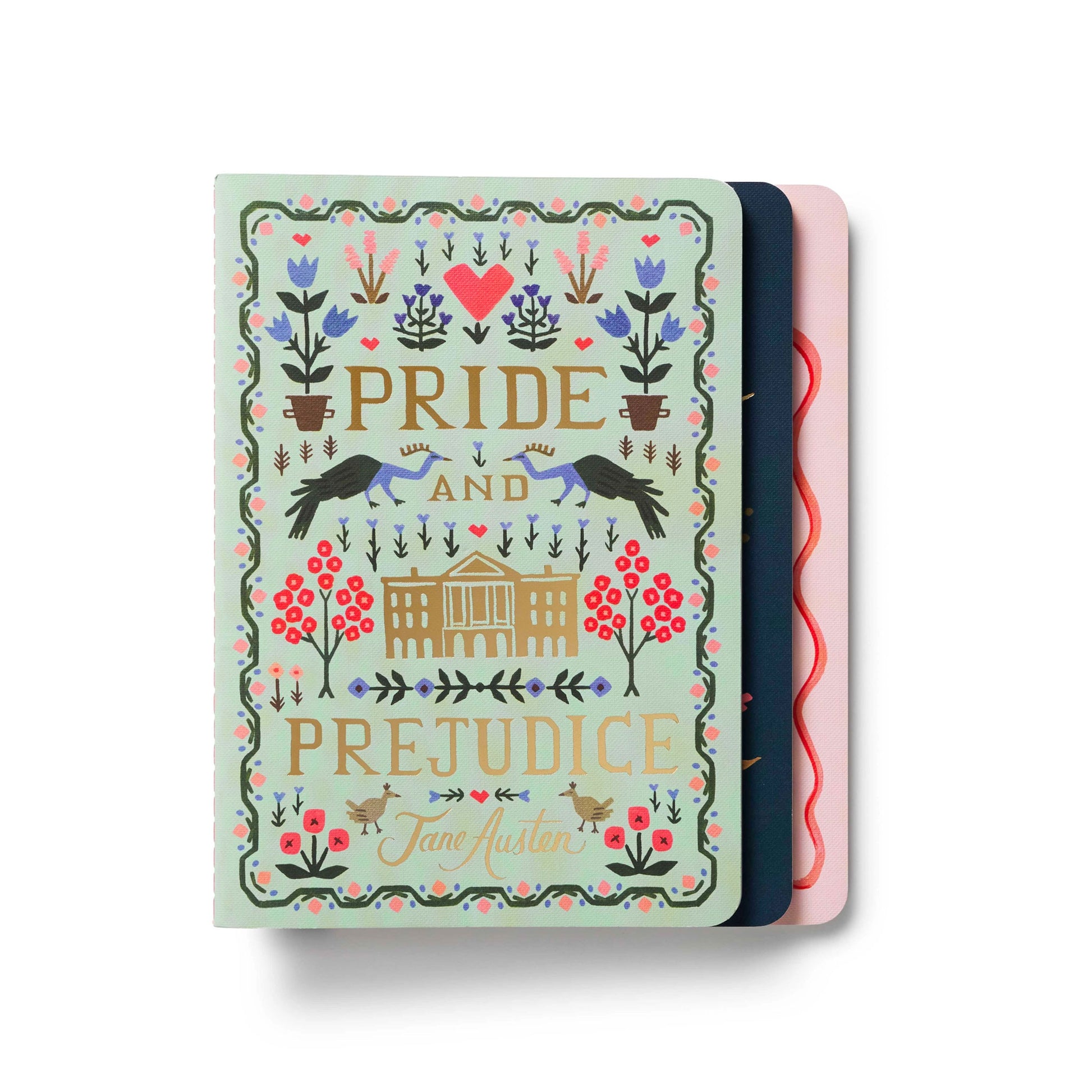 Set de trois carnets Rifle and Co modèle Jane Austen