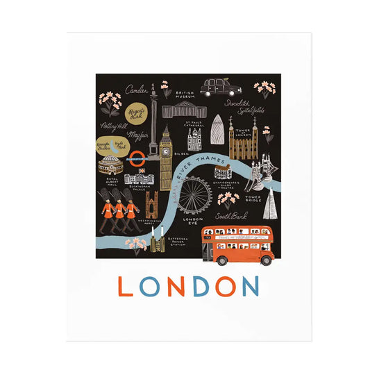 Affiche de Rifle Paper Co, modèle Londres