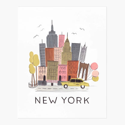 Affiche de Rifle Paper Co, modèle New York
