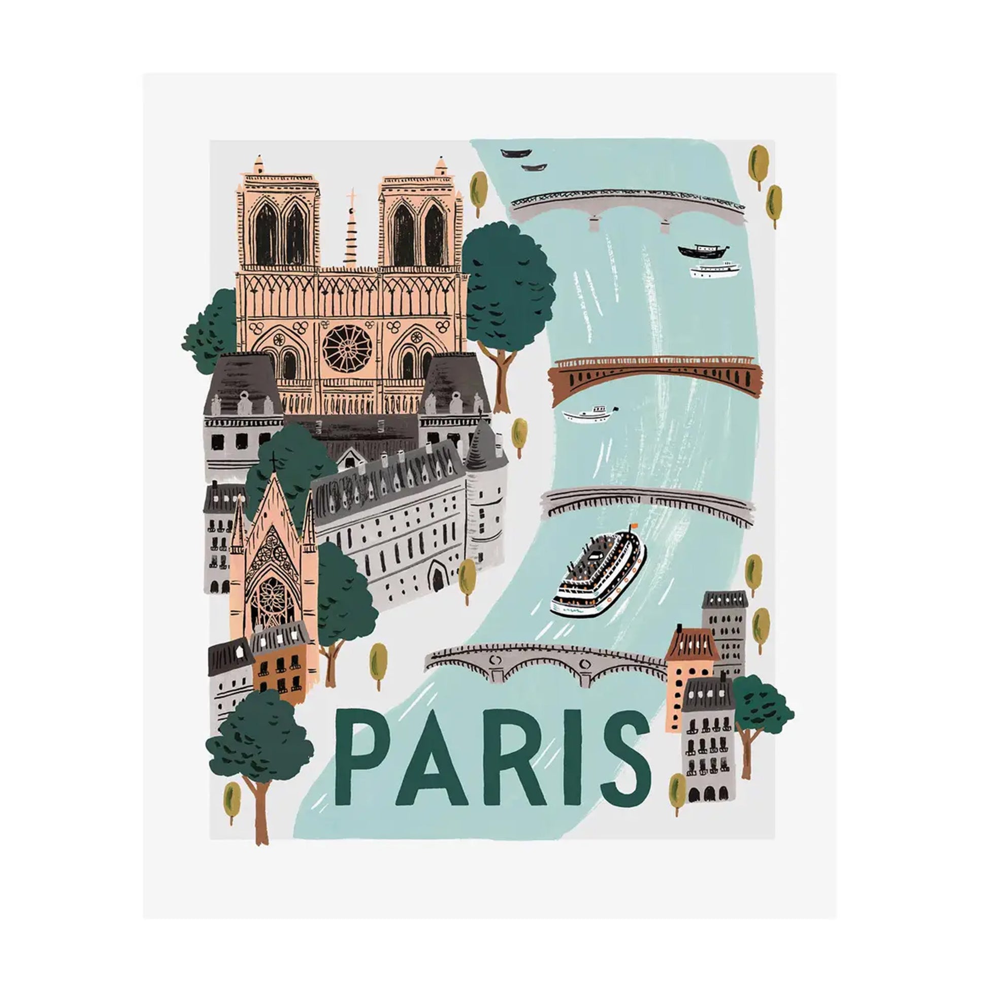 Affiche de Rifle Paper Co, modèle Paris