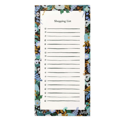 Bloc-notes aimanté de Rifle Paper Co, modèle Shopping List
