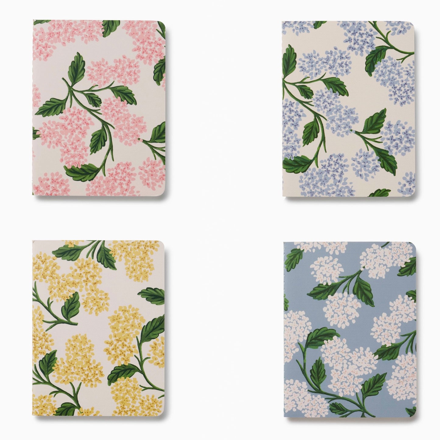 Box set de huit carnets Rifle and Co modèle Hydrangea