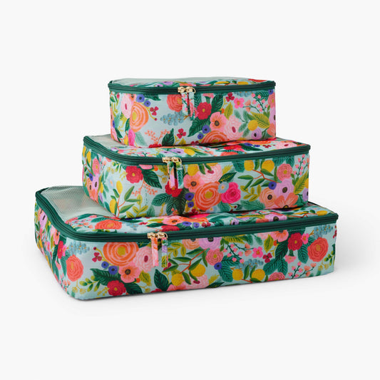 Set de malettes de rangement (packing cube set) de Rifle Paper Co modèle Garden Party