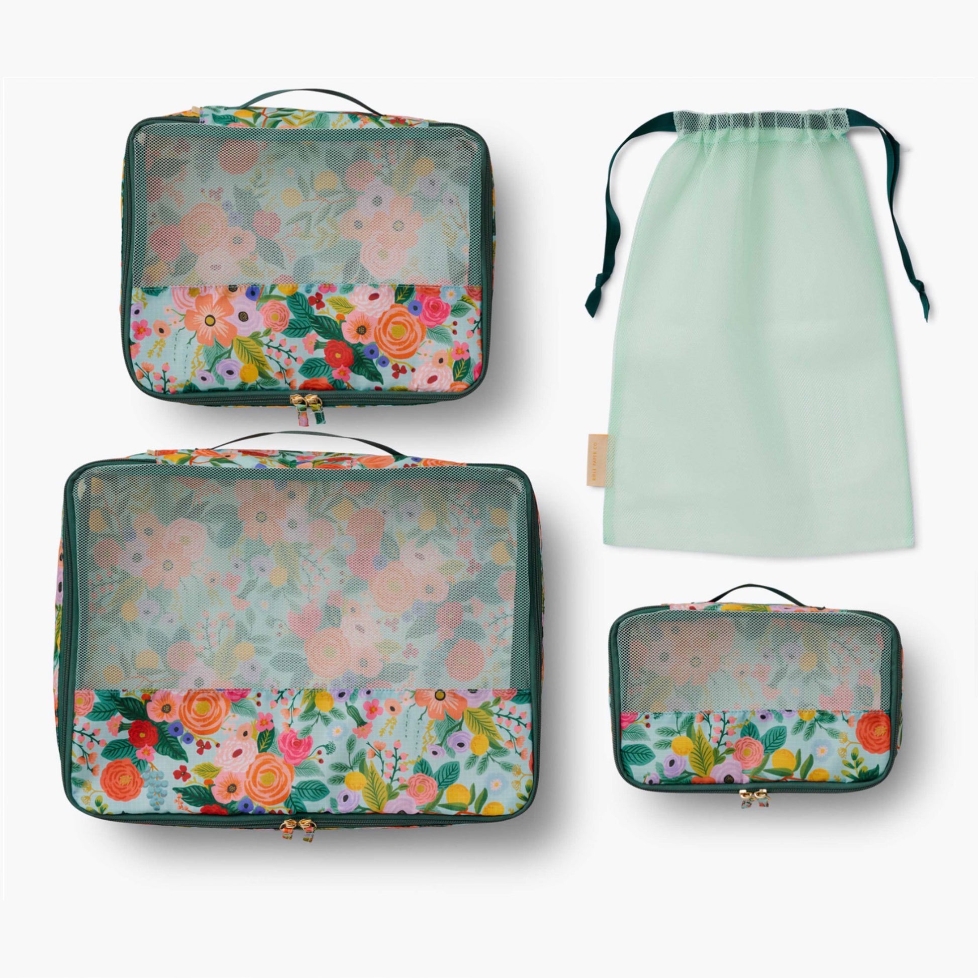 Set de malettes de rangement (packing cube set) de Rifle Paper Co modèle Garden Party